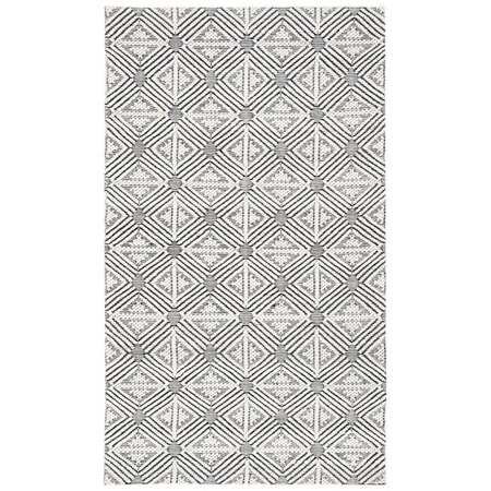 Safavieh 6 x 9 ft. Marbella Rectangle Hand Woven Area Rug Ivory & Black MRB451A-6